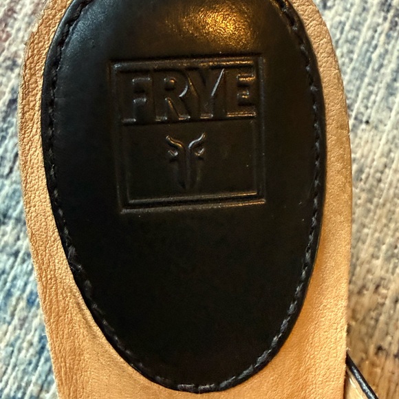 Frye Candice Black Leather Heels Mules Clogs Braided Strap with Buckle - Picture 2 of 10